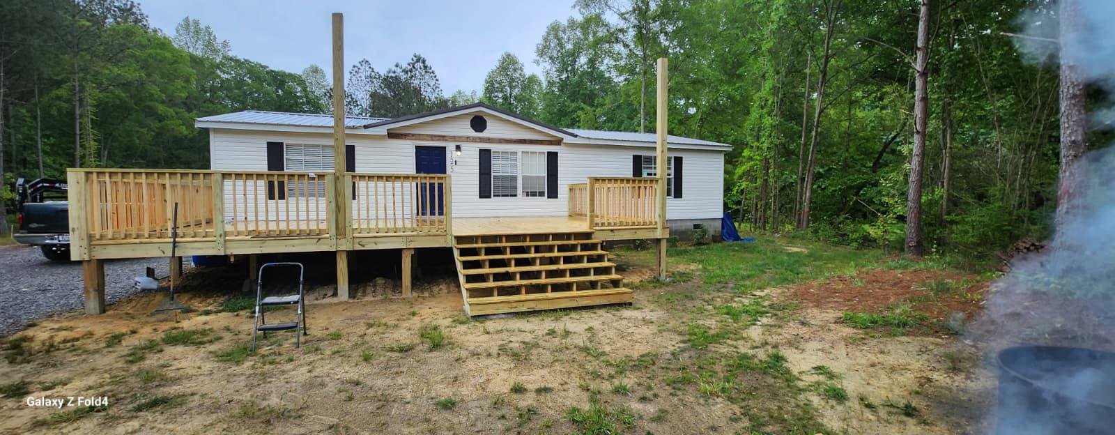 Deck and Porch before